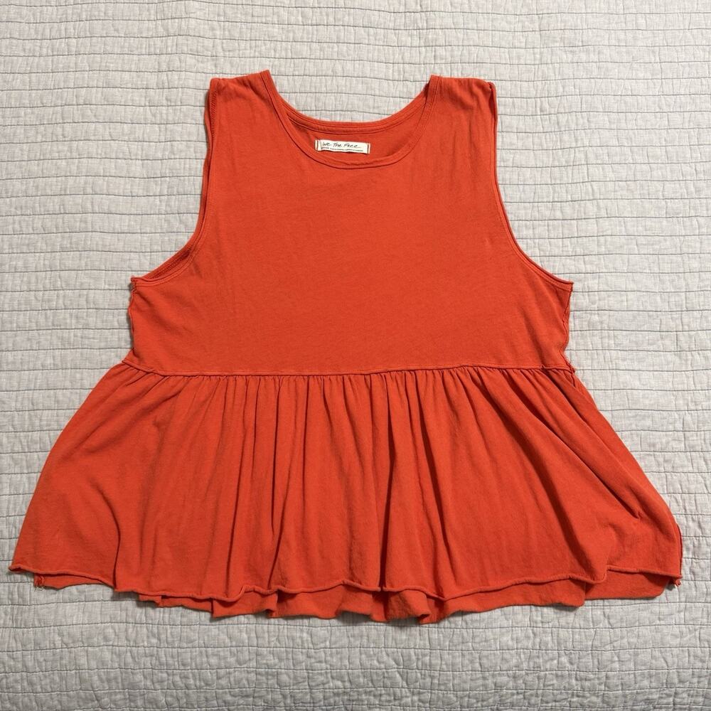 We the Free Anytime Tank Top Orange Size Medium